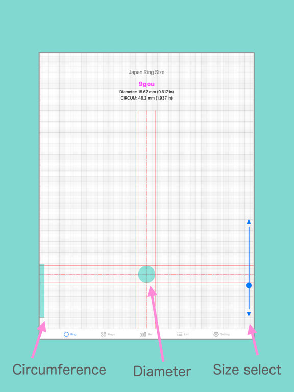 Screenshot #4 pour Ring Sizer for Japan