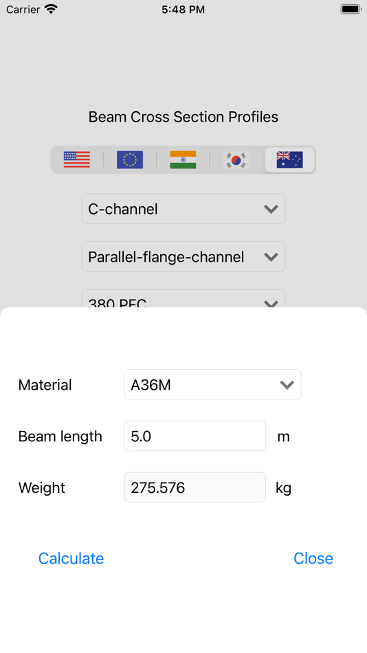 #3. Beam Sections Profiles (iOS) 由: Victor Bovio