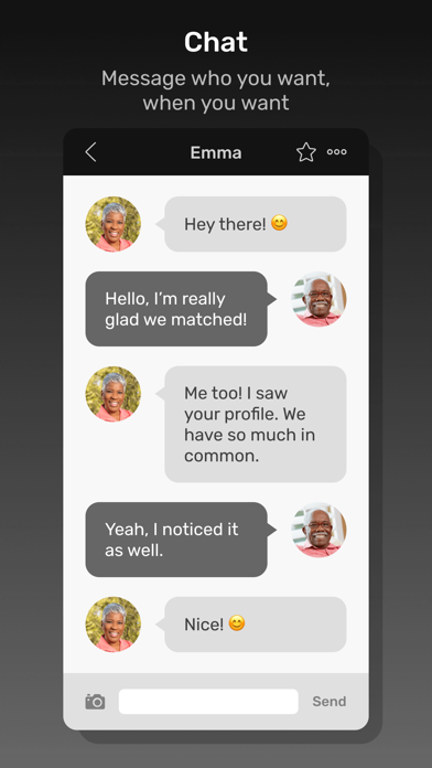 Black Senior Personals App Screenshot