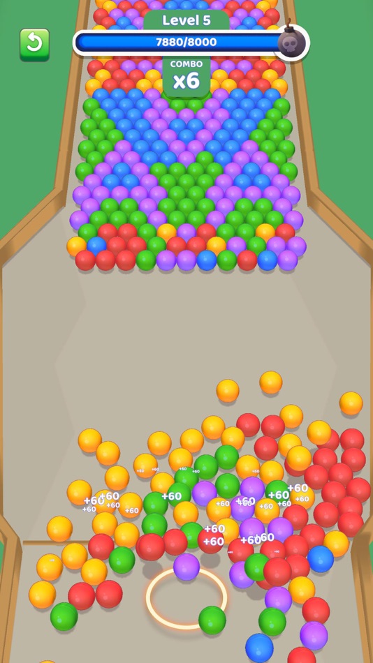 #5. Collapse Bubbles (iOS) 由: Bugbomb