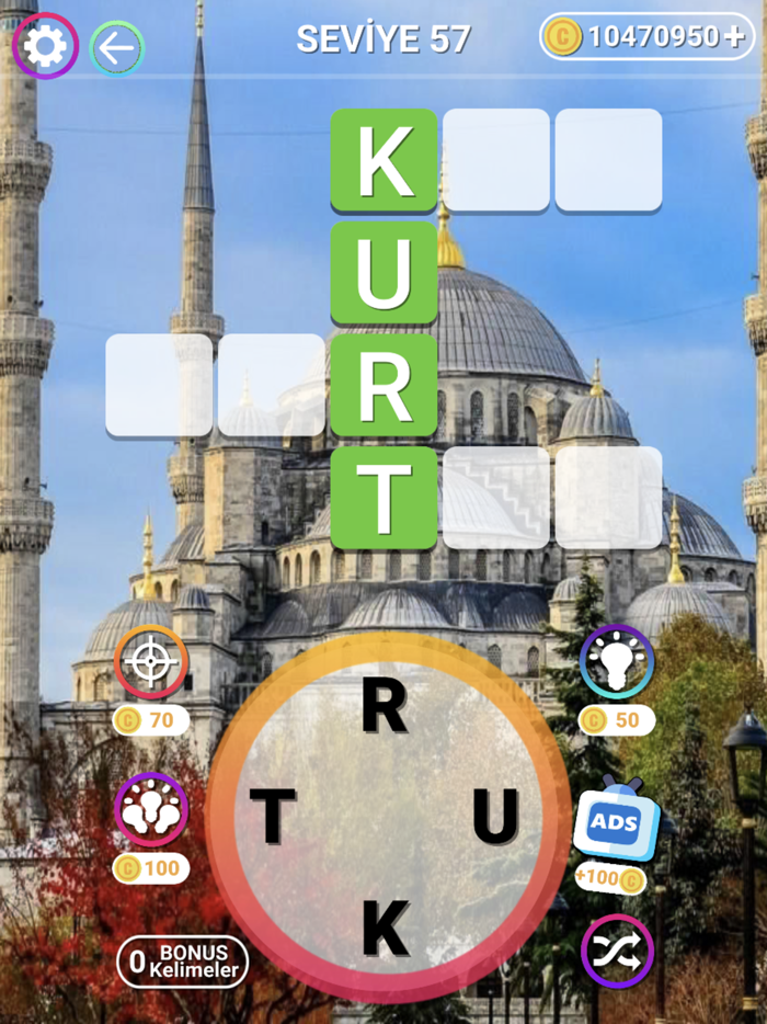 Seyyar Kelime Bulmaca Oyunu