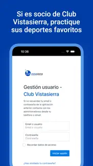 socios club vistasierra iphone screenshot 1