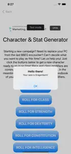 Character Stat and Dice Roller screenshot #3 for iPhone