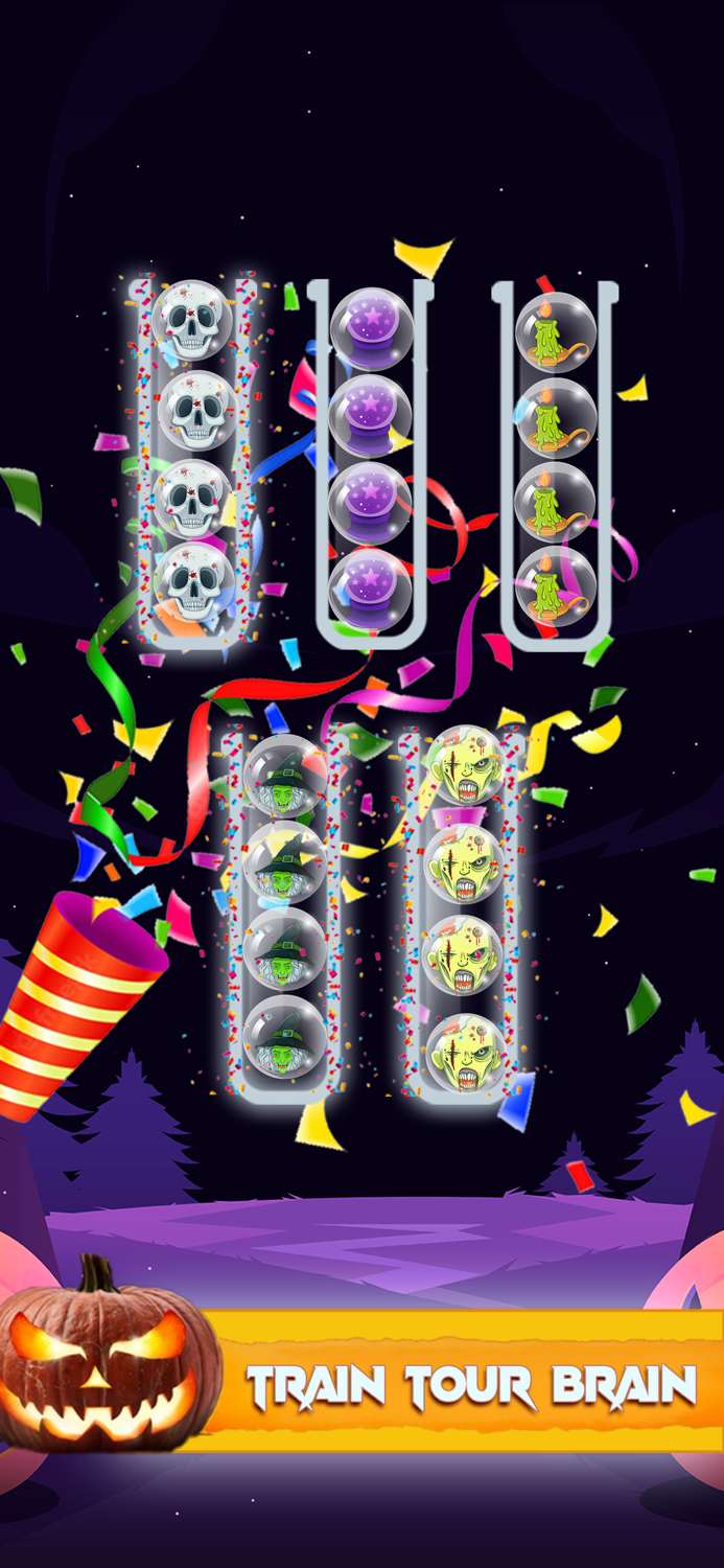 Halloween Sort Puzzle Game