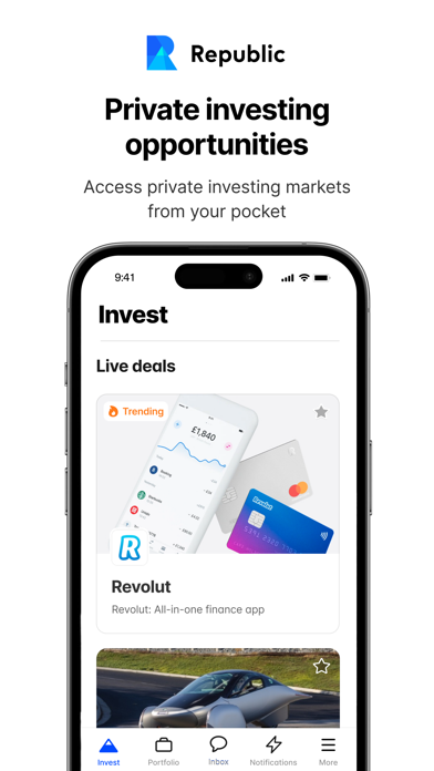 Republic: Invest in Startups Screenshot