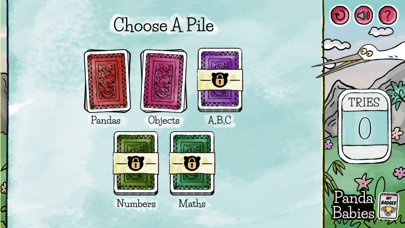 Panda Babies Match Cards Screenshot