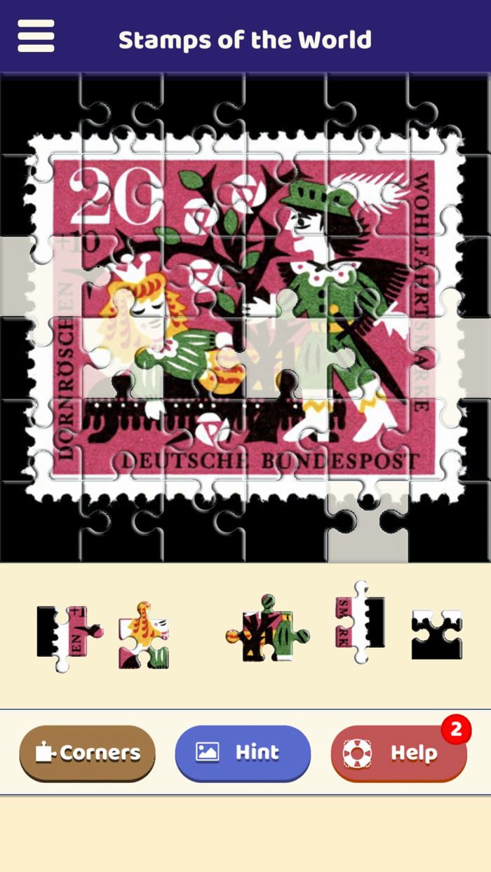 Stamps of the World Puzzle