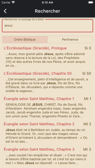 AELF Bible catholique Screenshot