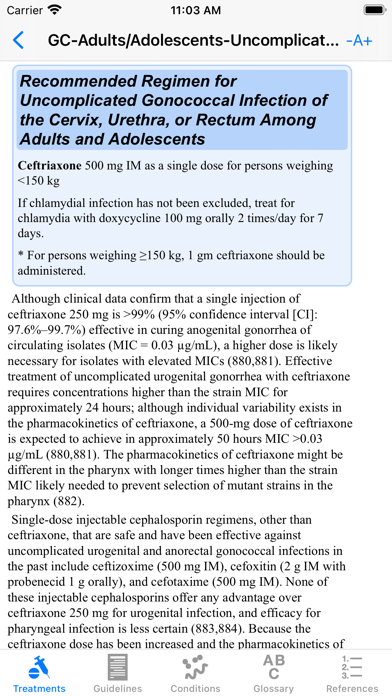 2021 CDC STI (STD) Guidelines Screenshot