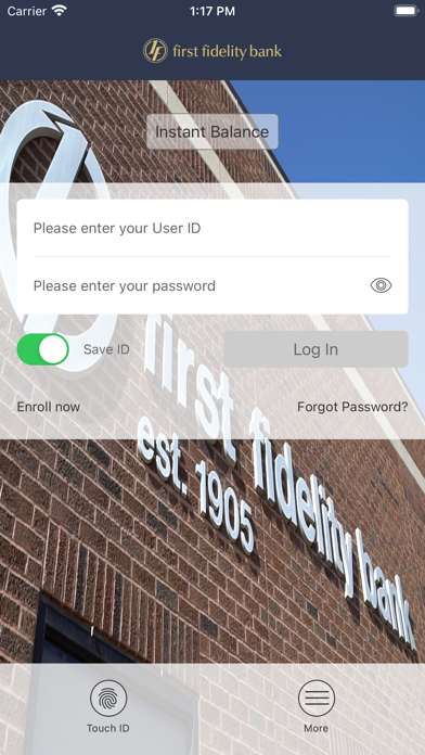 First Fidelity Bank, SD Screenshot