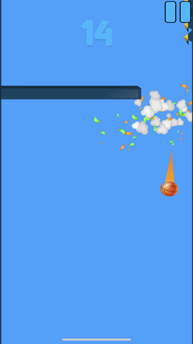 Flip Dunk Shot basketball game Screenshot