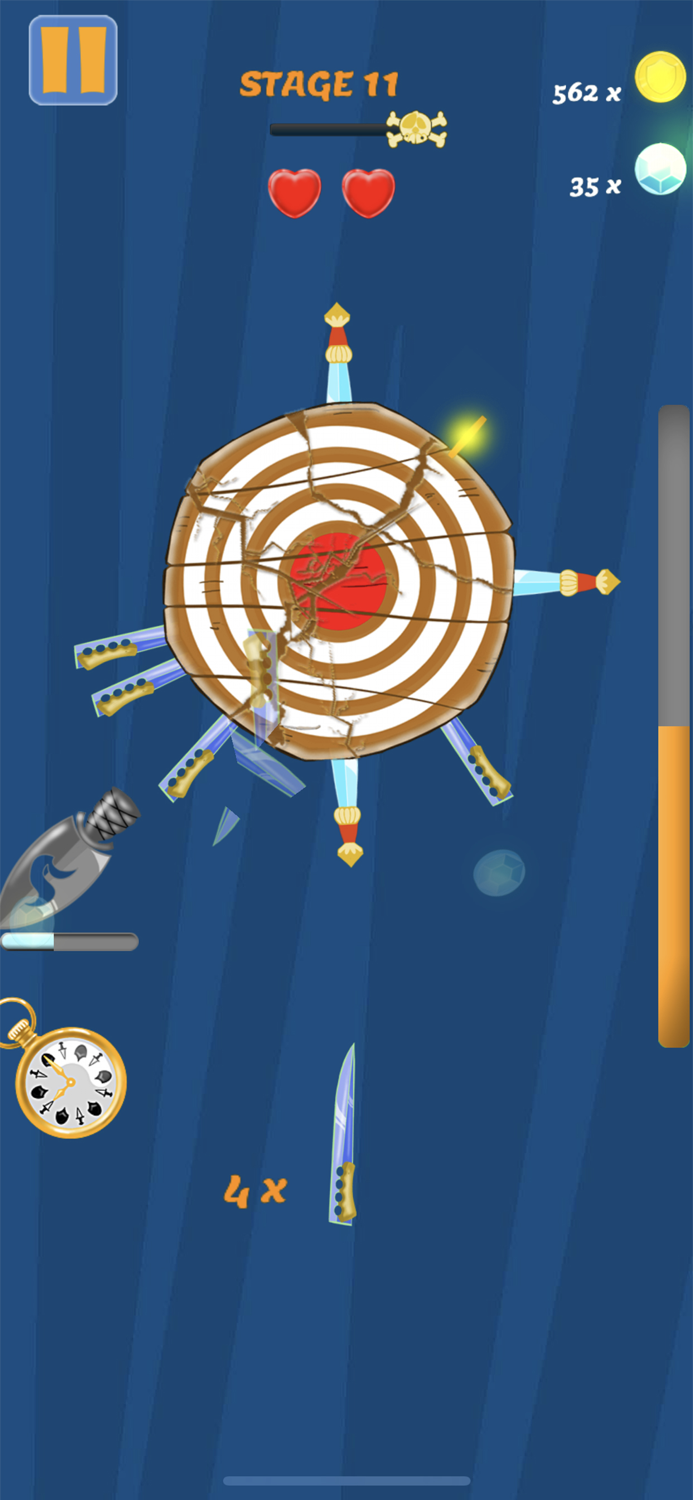 Knife Master dash at Monsters