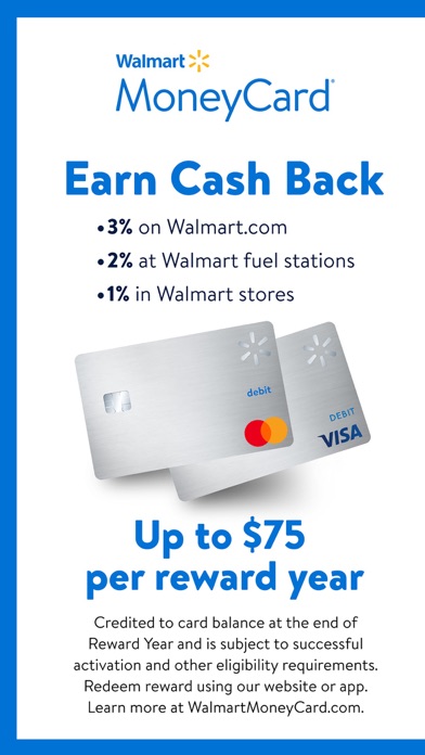 Walmart MoneyCard Screenshot