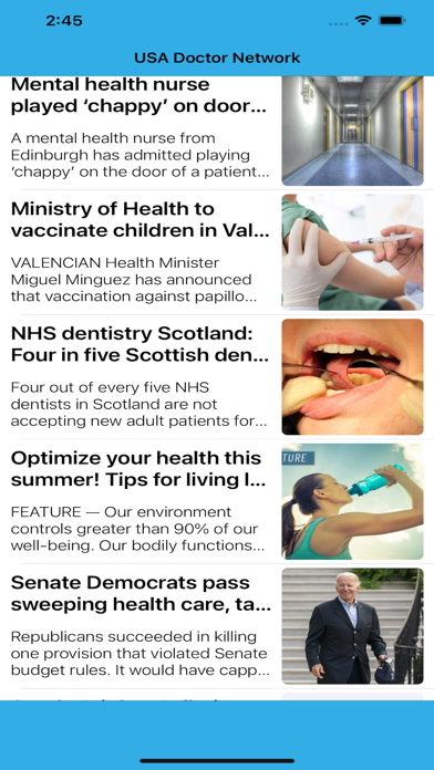 Our Health News Screenshot