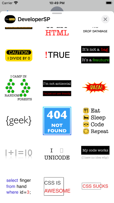 Screenshot #2 pour Developers Sticker