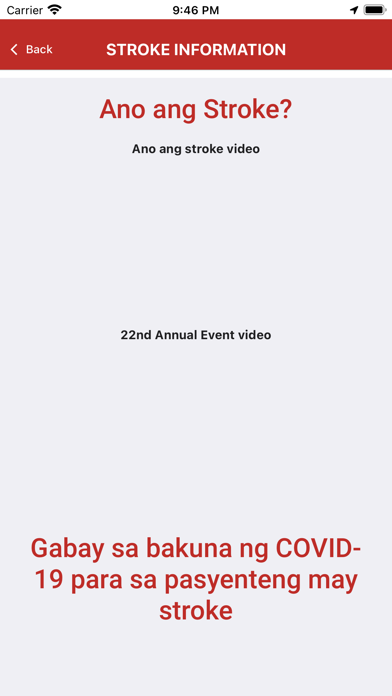 Stroke Ph App Screenshot