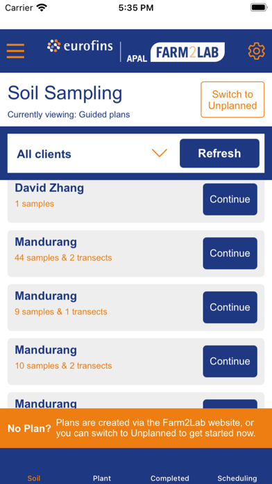 Eurofins APAL Farm2Lab Screenshot
