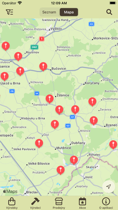 Regionální značky Screenshot