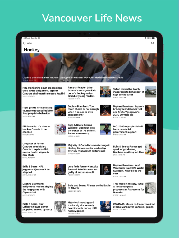 Vancouver Local News & Sports iPad screenshot 10 - News app
