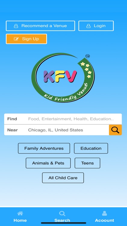 Kid Friendly Venues (KFV)