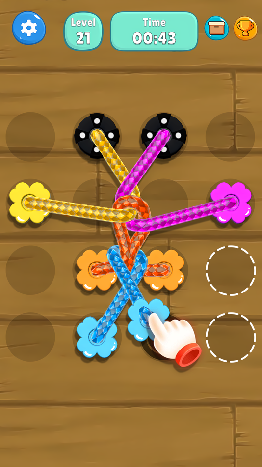 #3. Tangled Line 3D: Knot Twisted (iOS) 由: Hiker Games Joint Stock Company