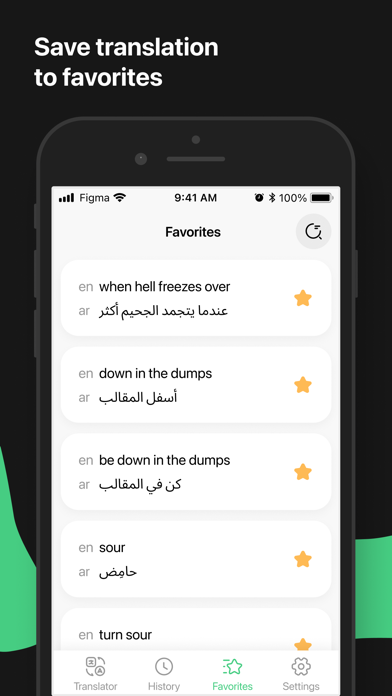 Arabic - English Translator Screenshot