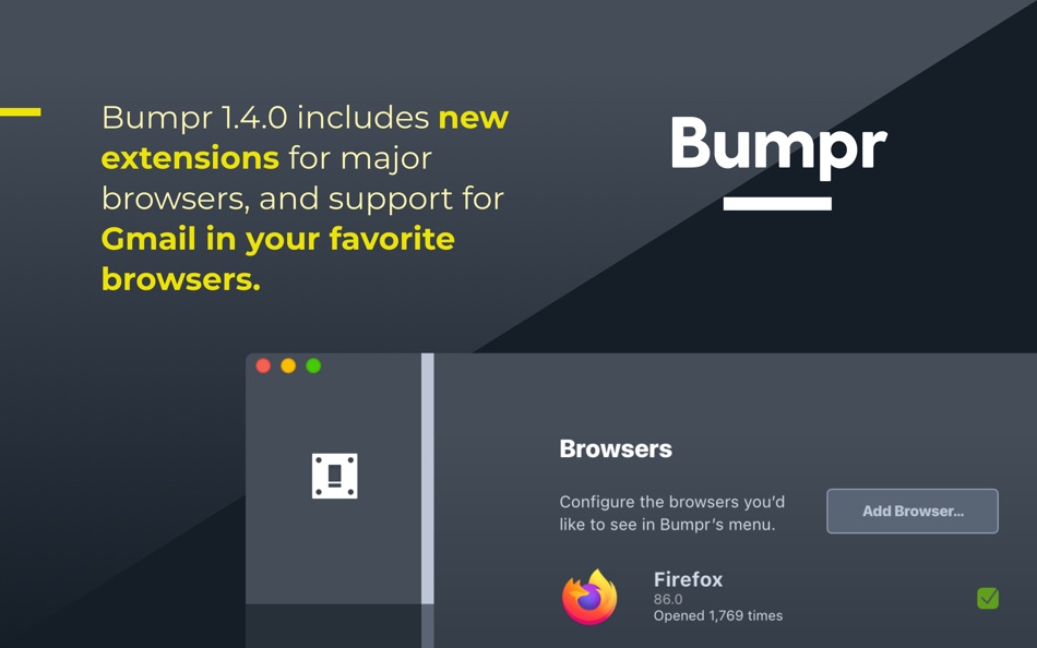 #1. Bumpr (macOS) 由: Scott Ostler