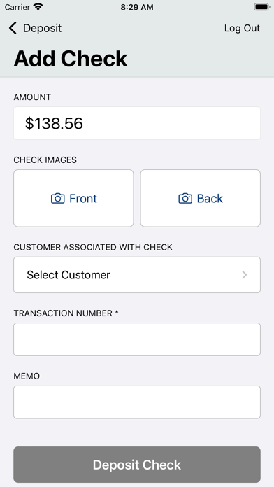 Arizona Financial Biz Deposit Screenshot