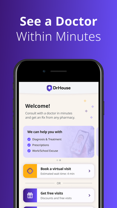 DrHouse: Online Doctor Service Screenshot