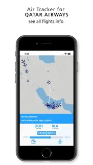 air tracker for qatar airways iphone resimleri 1
