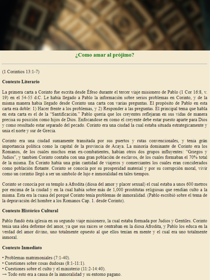 Bosquejos de Sermones