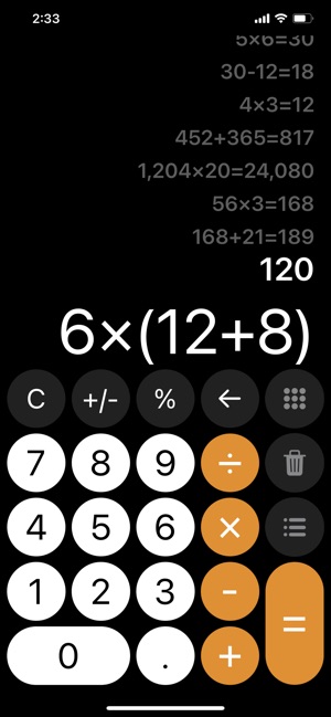 Calculatrice avec Historique + dans l'App Store