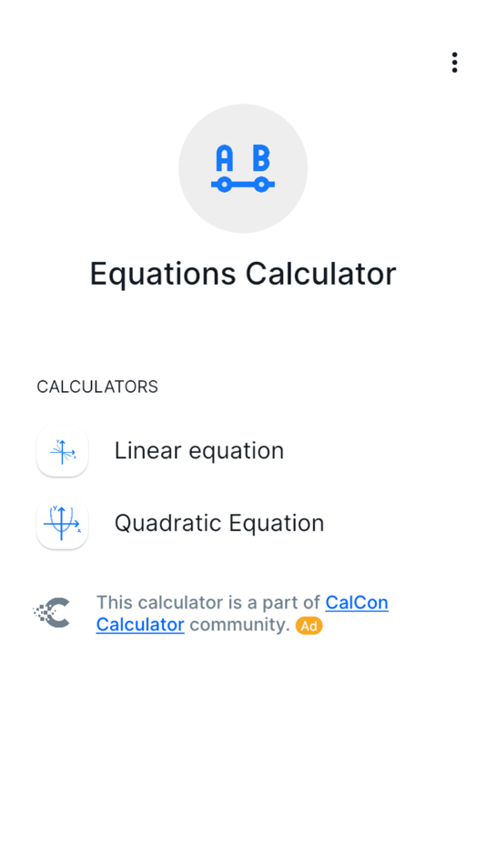 #1. Equations Calculator - CalCon (iOS) 来自: Stage Coding