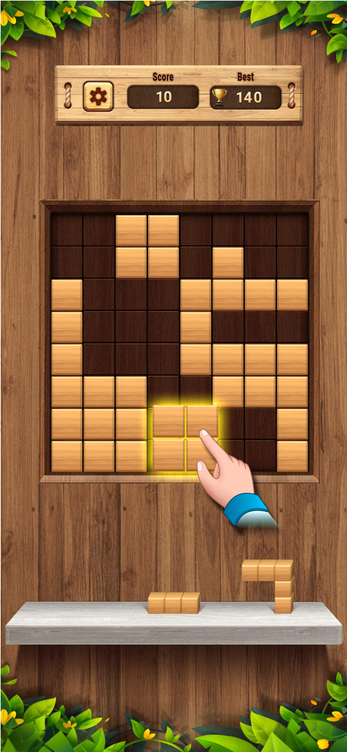 Block Puzzle Wood Jewels