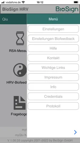 Game screenshot BioSign HRV apk