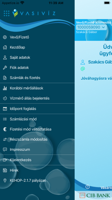 VASIVÍZ App Screenshot