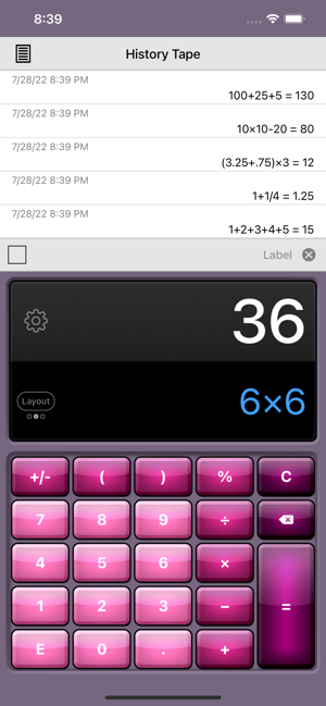 ‎Calculator HD Pro Screenshot