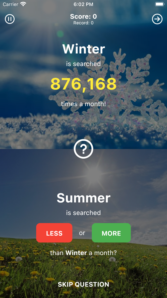What Search More or Less