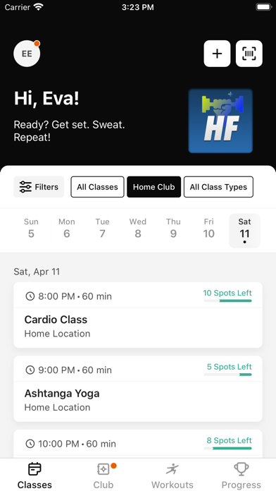 Happy Fitness Frankfurt Screenshot