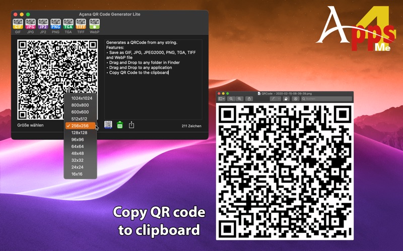 Screenshot #2 pour Acana QR Code Generator Lite