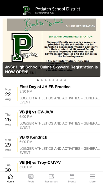 Potlatch School District 285 Screenshot