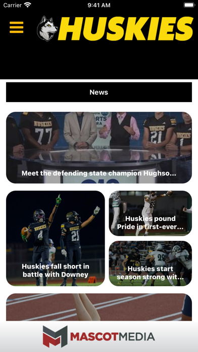Hughson Huskies Athletics Screenshot