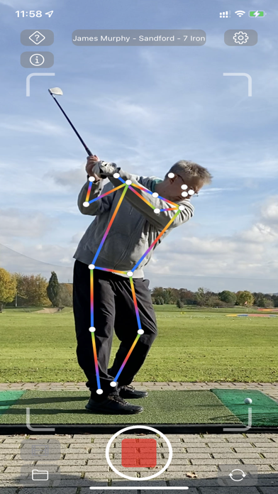 GolfRec - Golf Swing Analyzer Screenshot