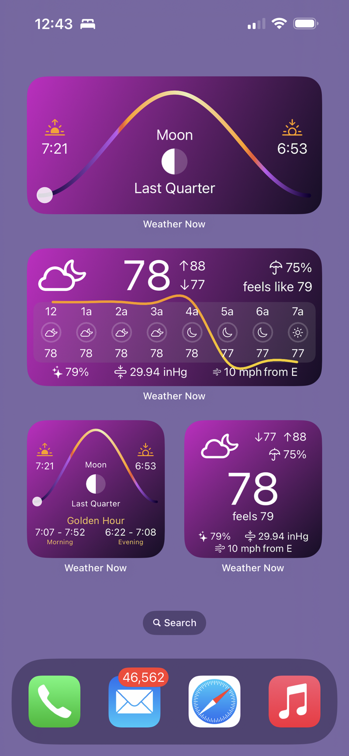 Weather Now Live Widgets