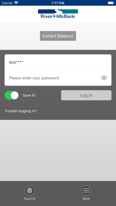 RiverHills Bank Screenshot