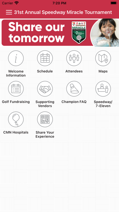 CMN Hospitals Events Screenshot