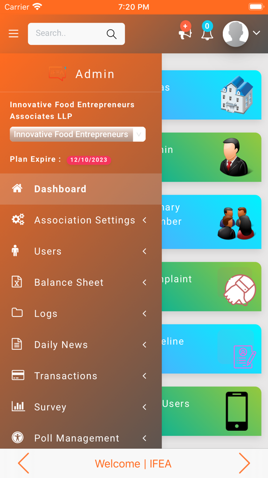#3. Admin IFEA (iOS) 由: Communities Heritage Private Limited