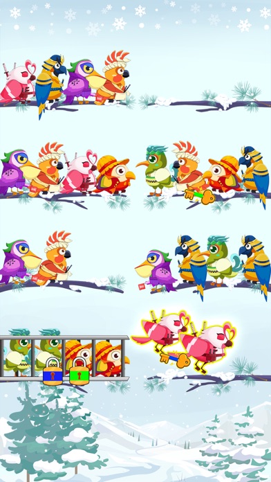 Bird Sort Color Puzzle Game Screenshot