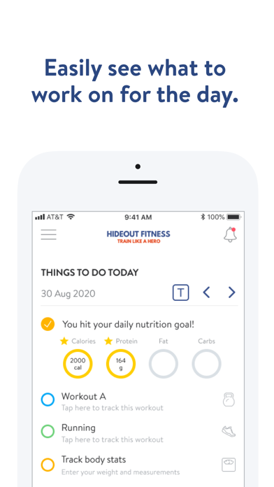 Hideout Fitness Screenshot