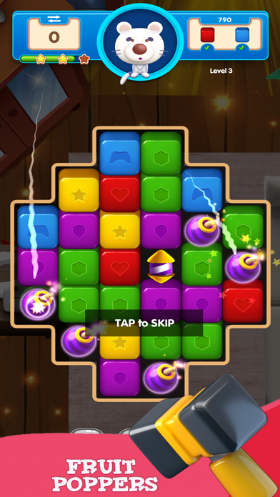 Fruit Poppers Fun Puzzle Game Screenshot